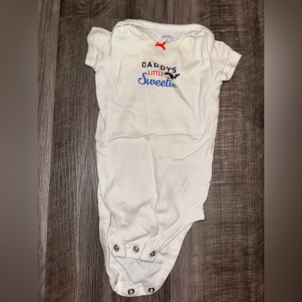 Carter's White Bodysuit - Daddy's Little Sweetie